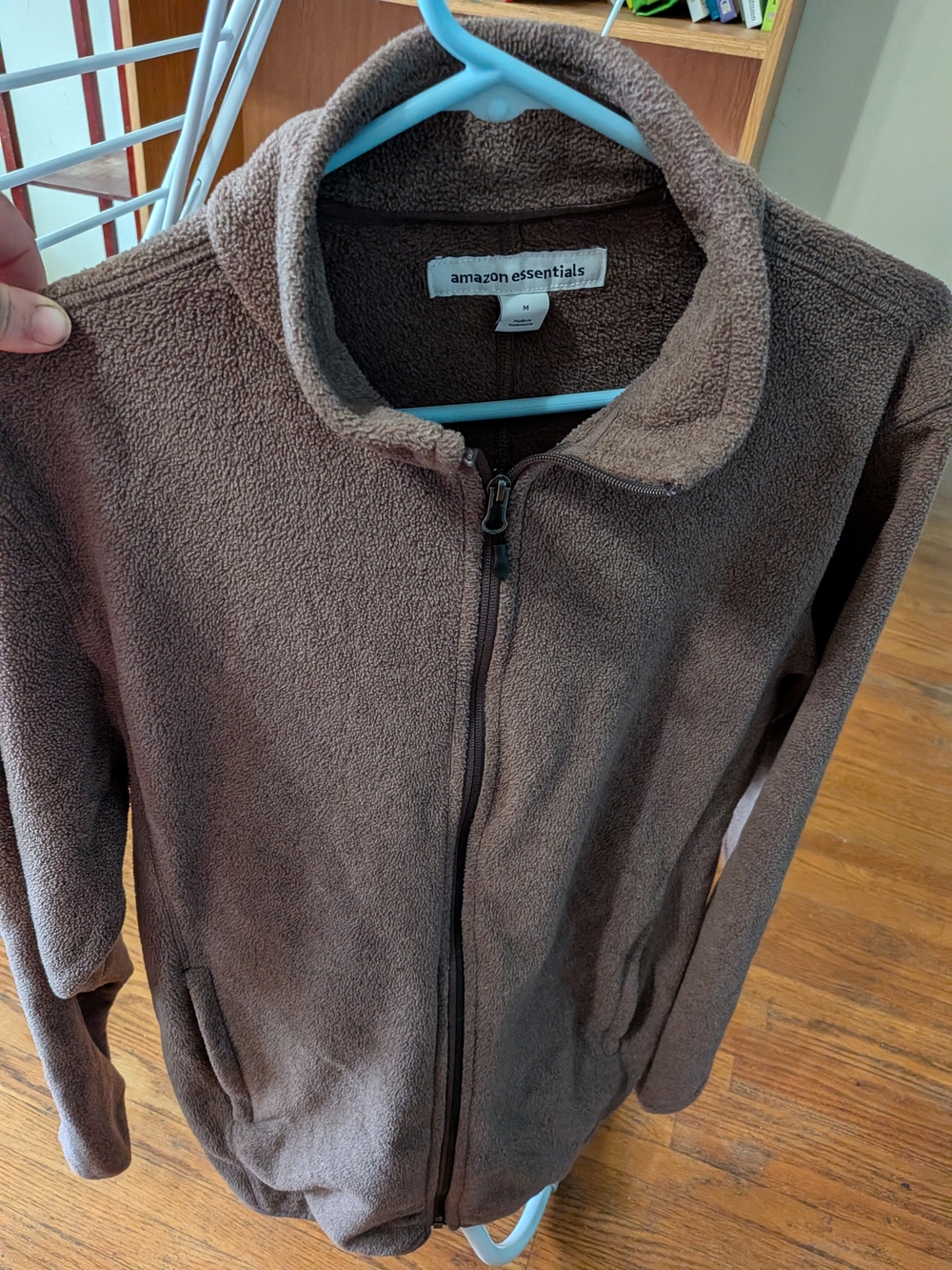 Amazon Essentials Women’s Brown Full-Zip Fleece Jacket